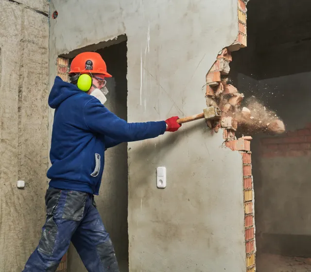 démolition mur